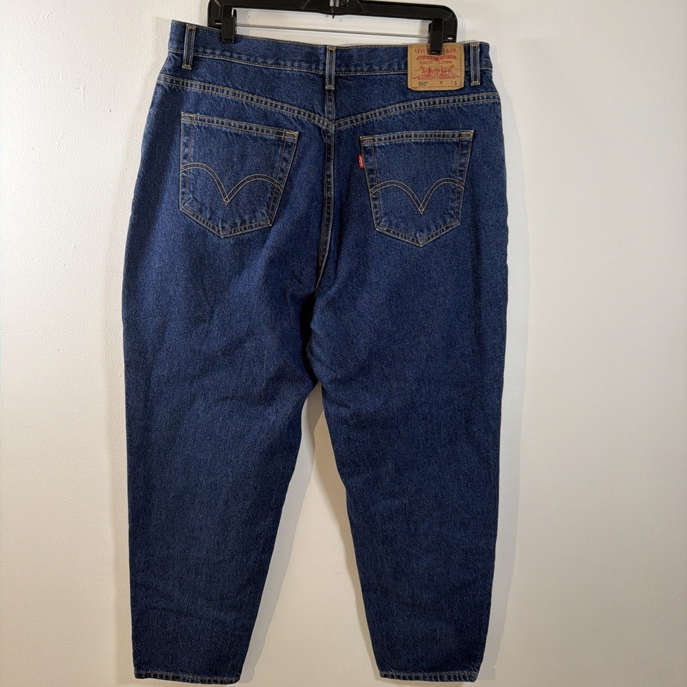 Levi's 550 Relaxed Fit Tapered Leg Jeans Womens 18 Short 100%‎ Cotton Mexico - Picture 8 of 10